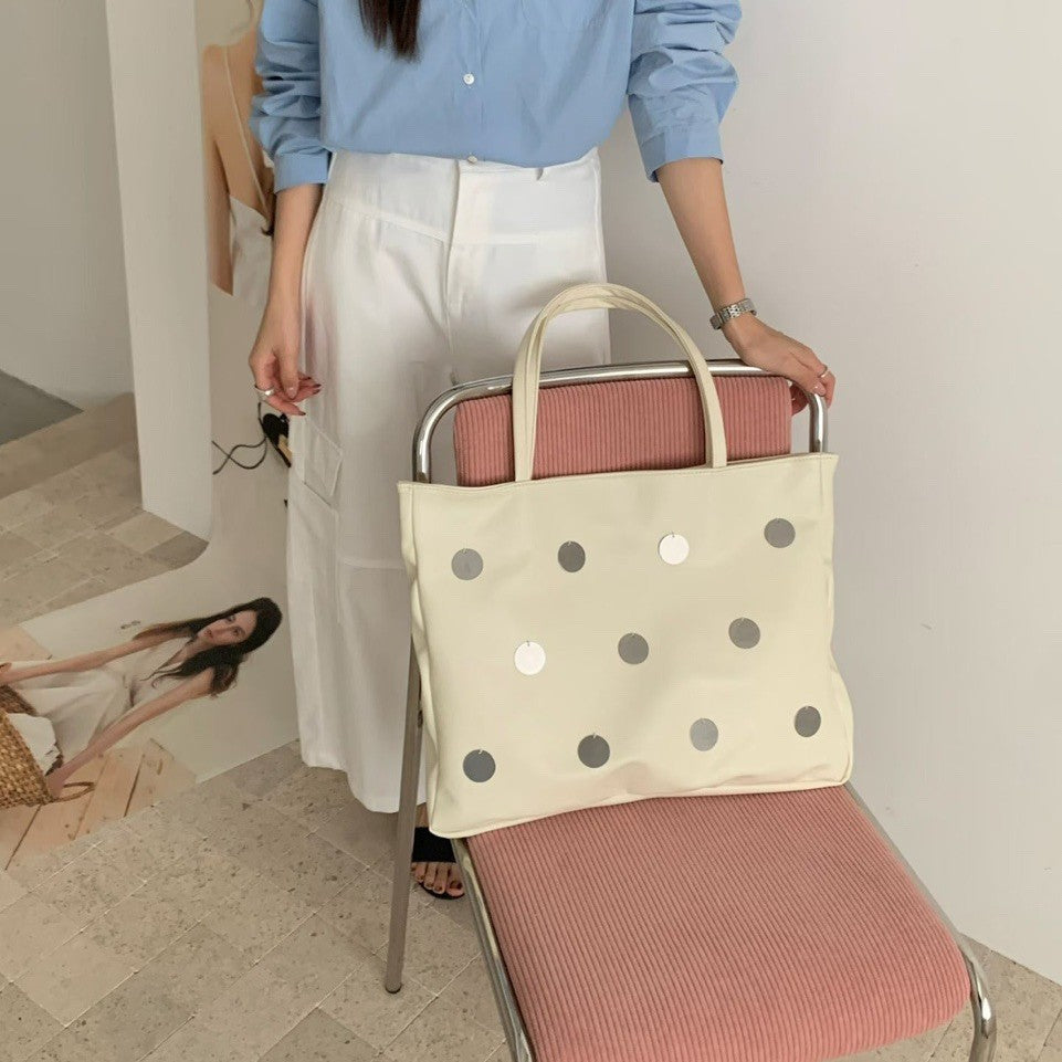 Dekorativer Polka-Dot-Shopper