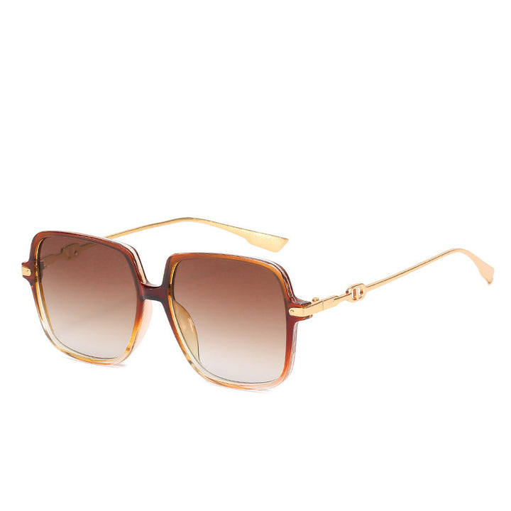Oversized Chic Quadratrahmen Sonnenbrille Karnz