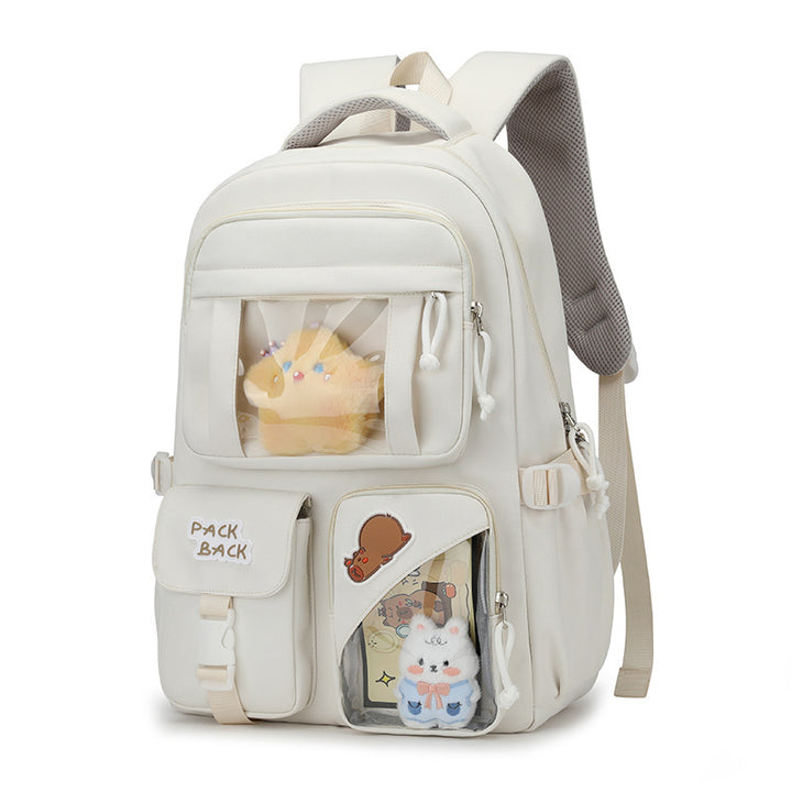 Verspielter Rucksack mit Transparenten Fächern Karnz