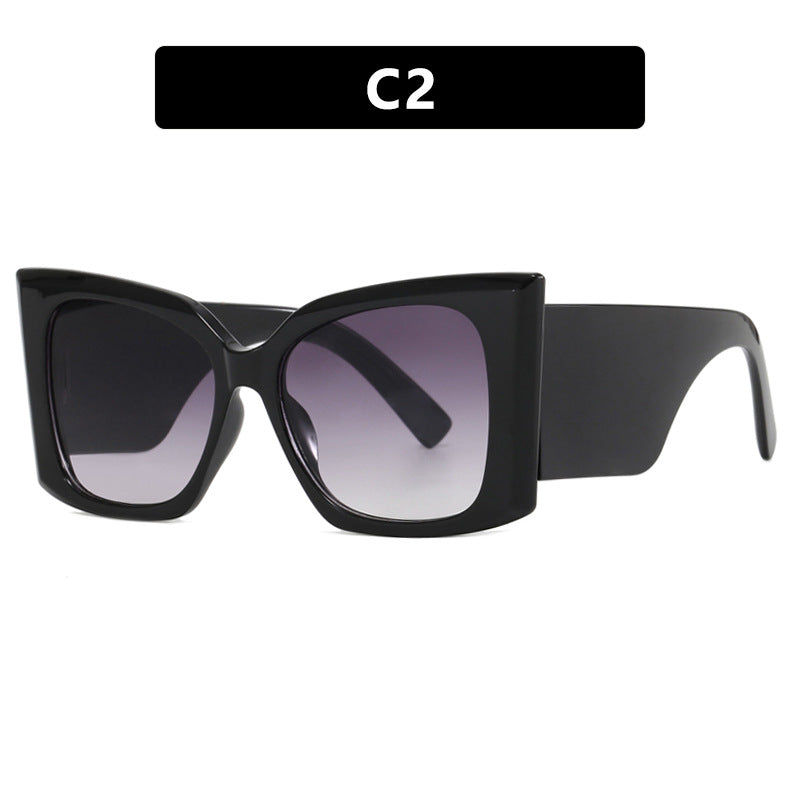 Damen oversized Sonnenbrille mit stylishem Katzenaugen-Rahmen Karnz