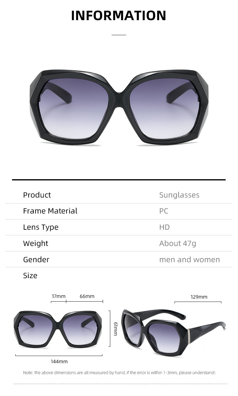 Damen Designer-Sonnenbrille im innovativen Polygon-Design Karnz
