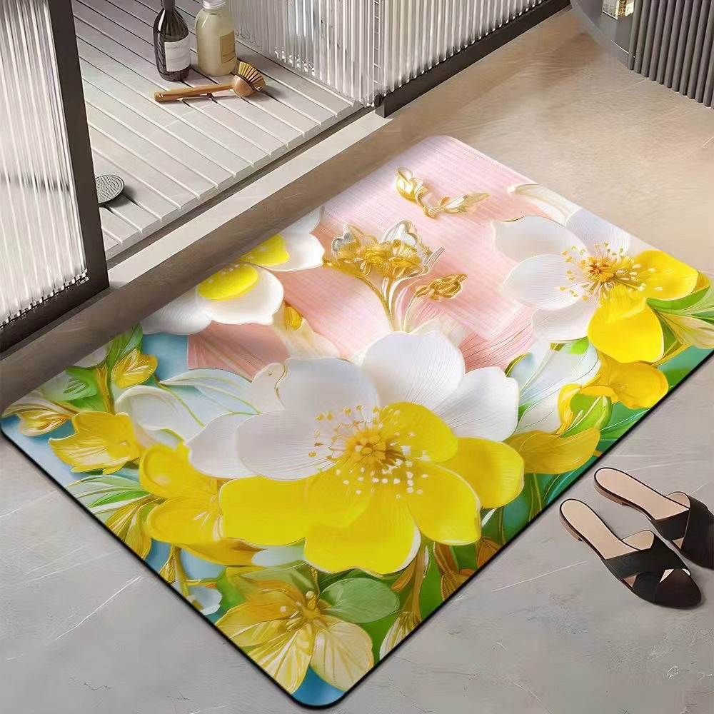 Blumenmotiv Komfortbereichsmatte Karnz