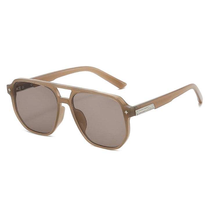 Geometrische Schild Sonnenbrille Karnz