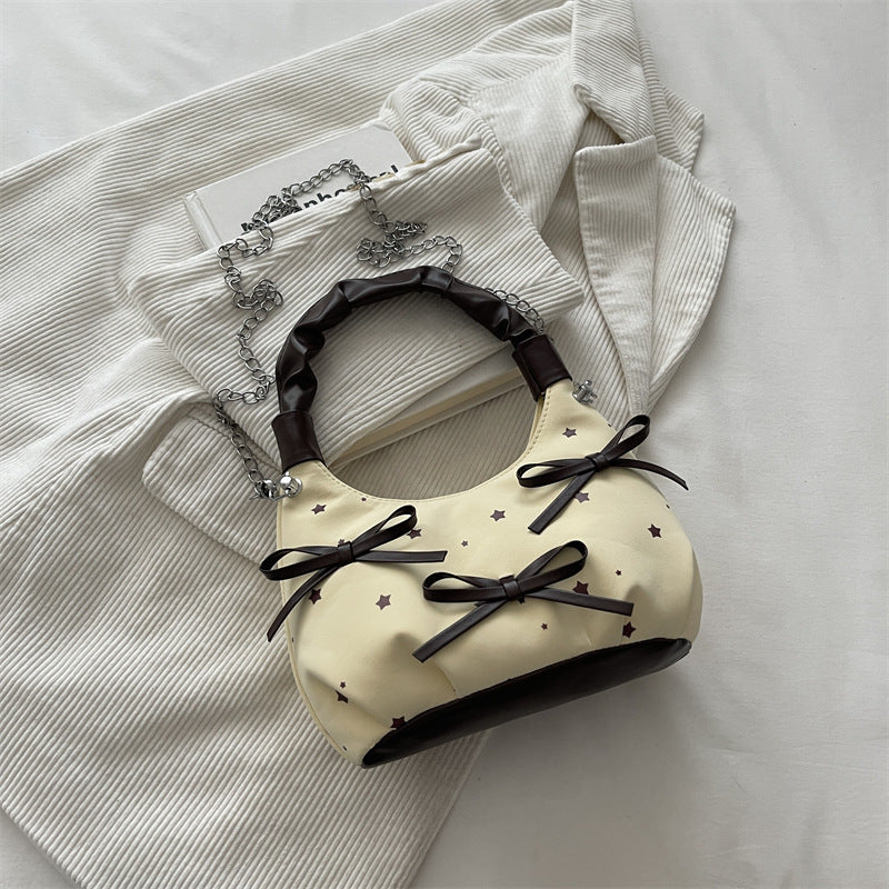 Stylische gepunktete Mini-Handtasche