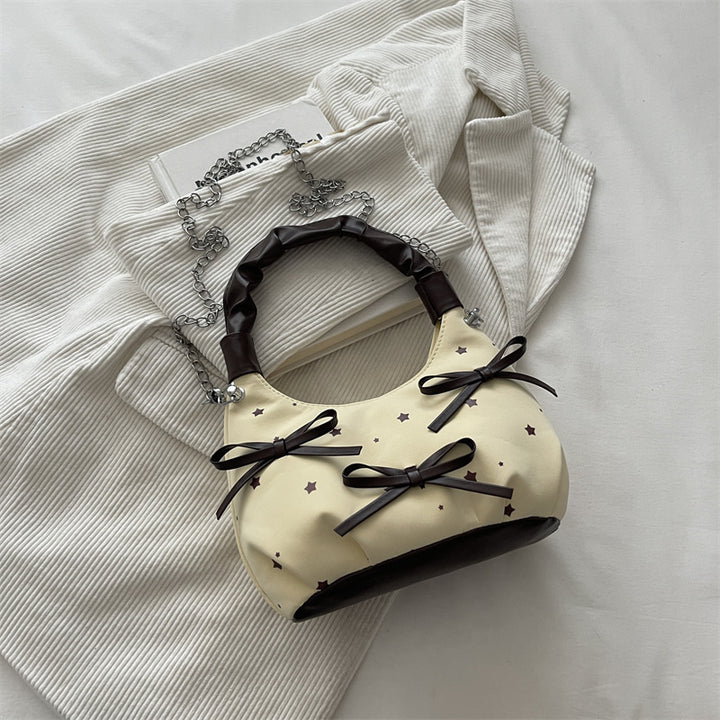 Stylische gepunktete Mini-Handtasche