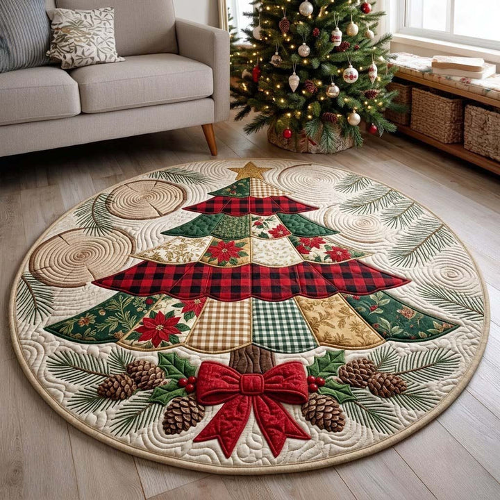 Runder Weihnachtsbaum Teppich