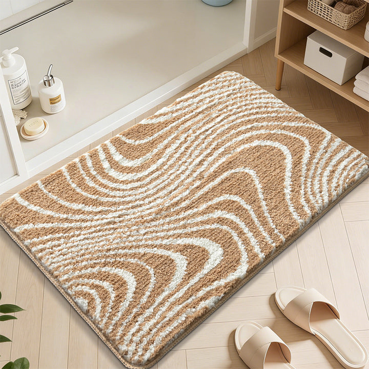 Abstract Wave Pattern Badmatte Karnz