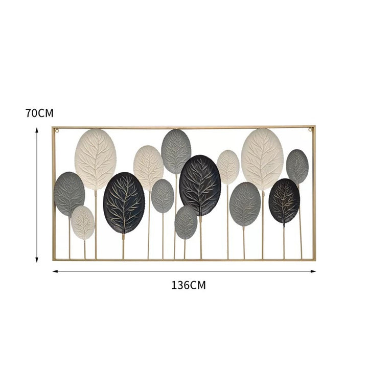 Dekorative Metallblatt-Wandkunstskulptur Karnz