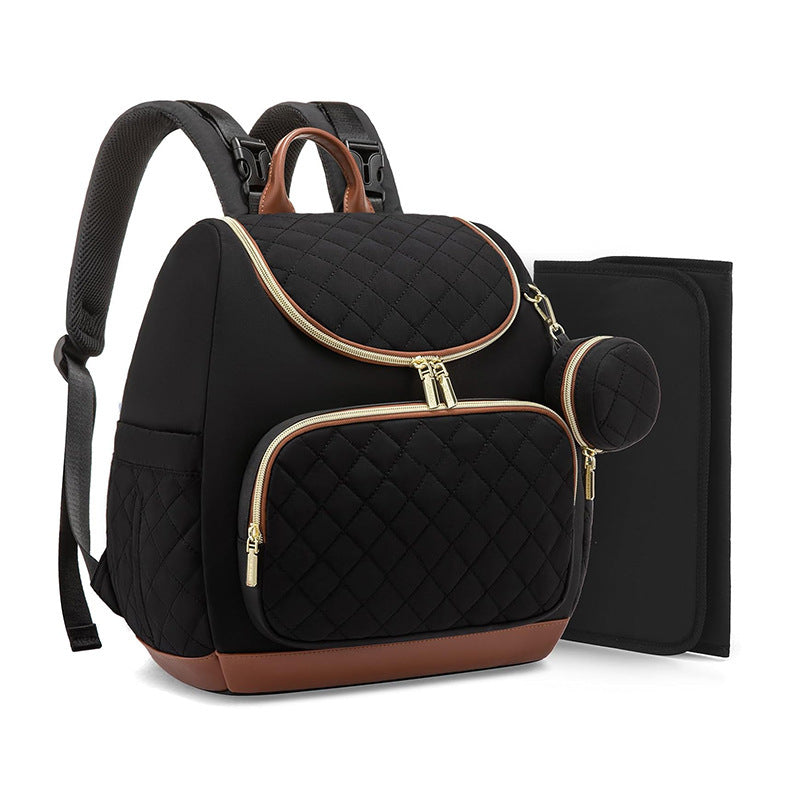 Elegante Gesteppten Rucksack mit Praktischen Fächern Karnz