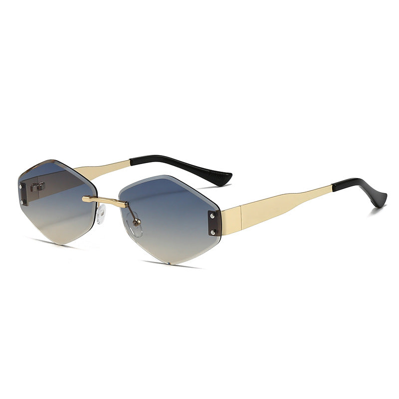 Damen modische Sonnenbrille im trendigen Hexagon-Design Karnz