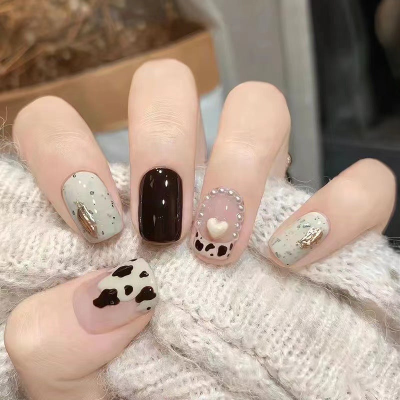 Künstlerisches Harz Press-On Nagelset