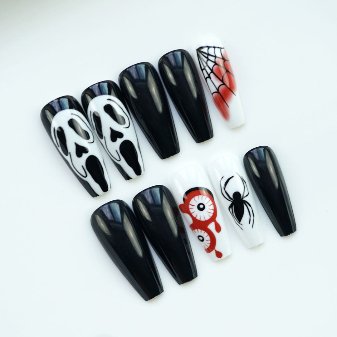 Künstlerisches Horror-Thema Press-On Nagelset