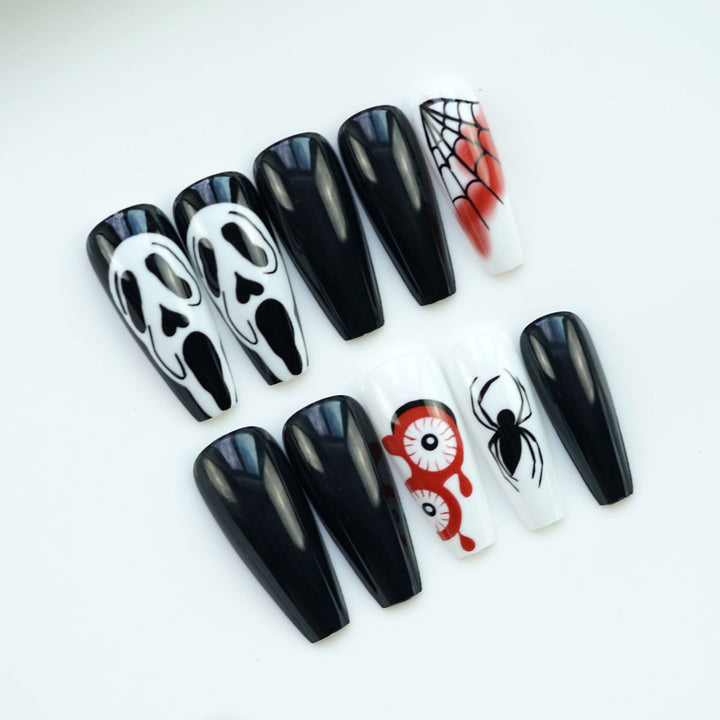 Künstlerisches Horror-Thema Press-On Nagelset