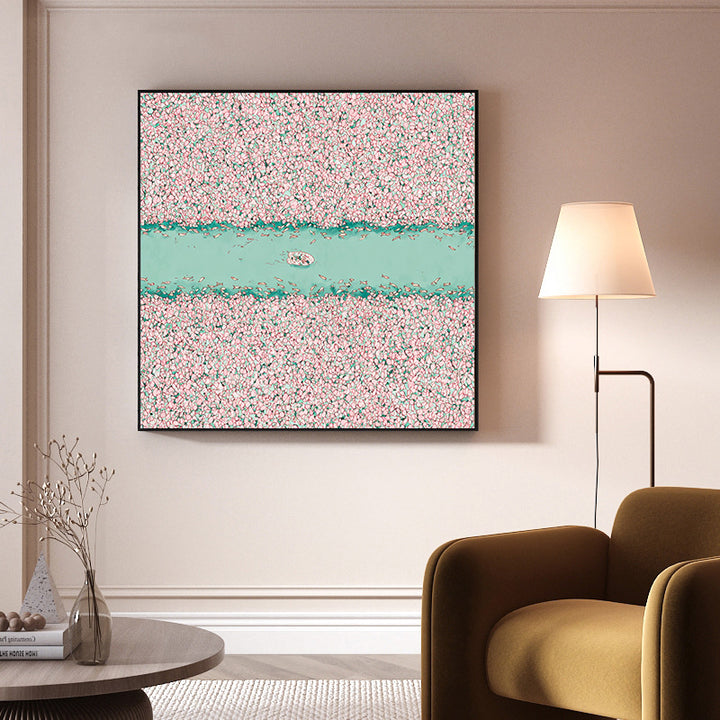 Dekorative Blumenleinwandkunst