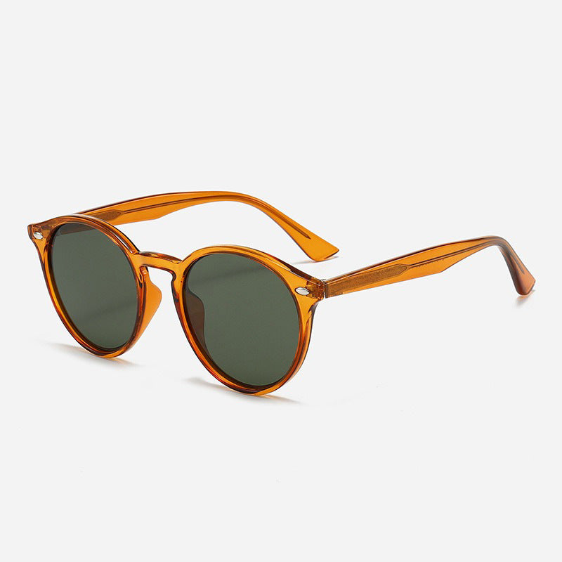 Damen Stilvolle runde Sonnenbrille Karnz