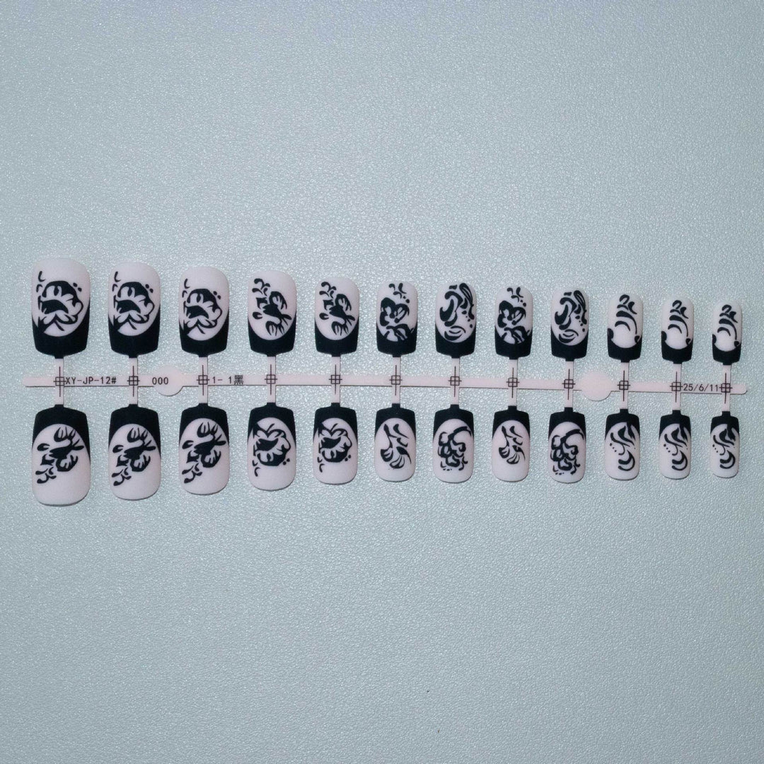 Künstlerisches Floral-Design Acryl-Nagelkunst-Set
