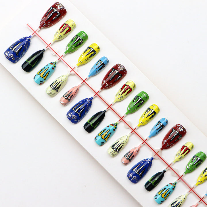 Kreative Nagelkunst Druck-On Designs
