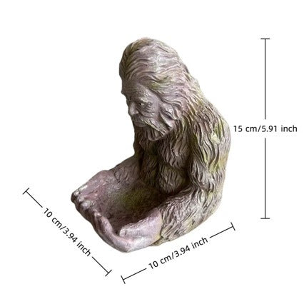 Dekorative Gartenfigur mit Vogelfutterspender Karnz