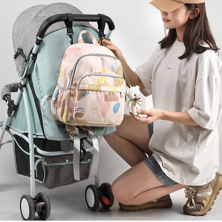Blumenmuster Multi-Fach Rucksack Karnz