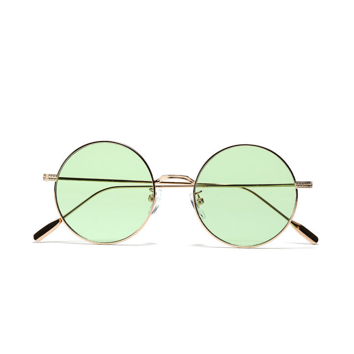 Damen runde modische Sonnenbrille mit glamourösem Rahmen Karnz