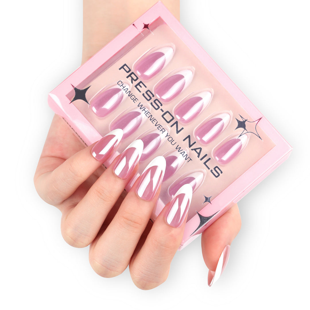 Künstliche Drucknägel mit modernem Ombre-Effekt Karnz