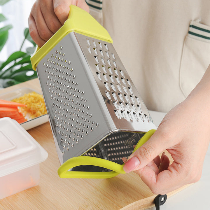 Multifunktionale Edelstahl-Küchenreibe mit Ergonomischem Griff Karnz
