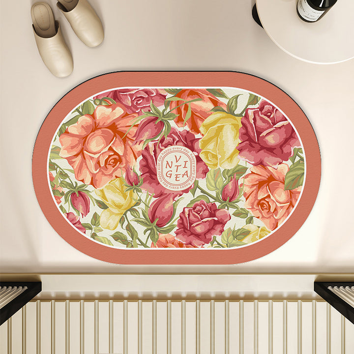 Blumenmotiv Innenbereich Matte