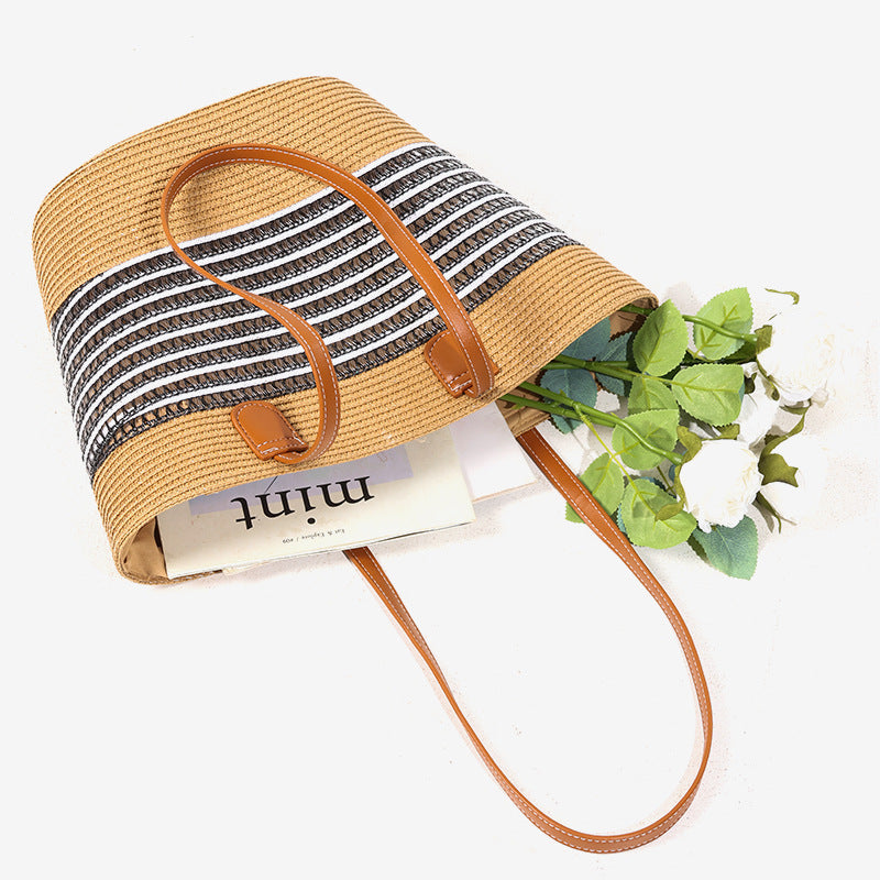 Damen Strandtasche mit elegantem geflochtenem Design Karnz