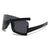 Damen sportliche visier Sonnenbrille Karnz