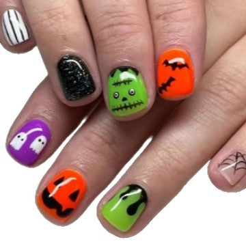 Künstlerische Halloween-Themen Nagelkunst Karnz 1789915324