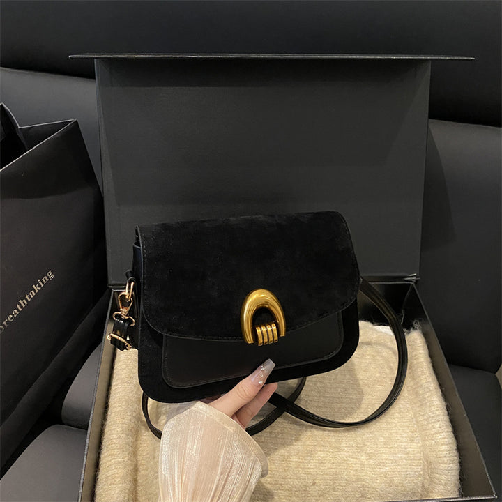 Elegante Wildleder Umhängetasche