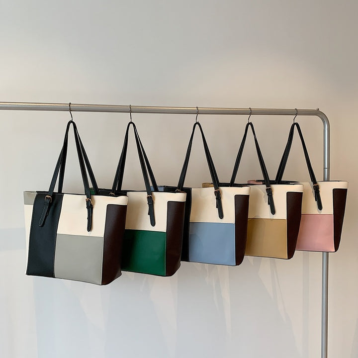 Stylische Farbblock-Tote-Bag Karnz