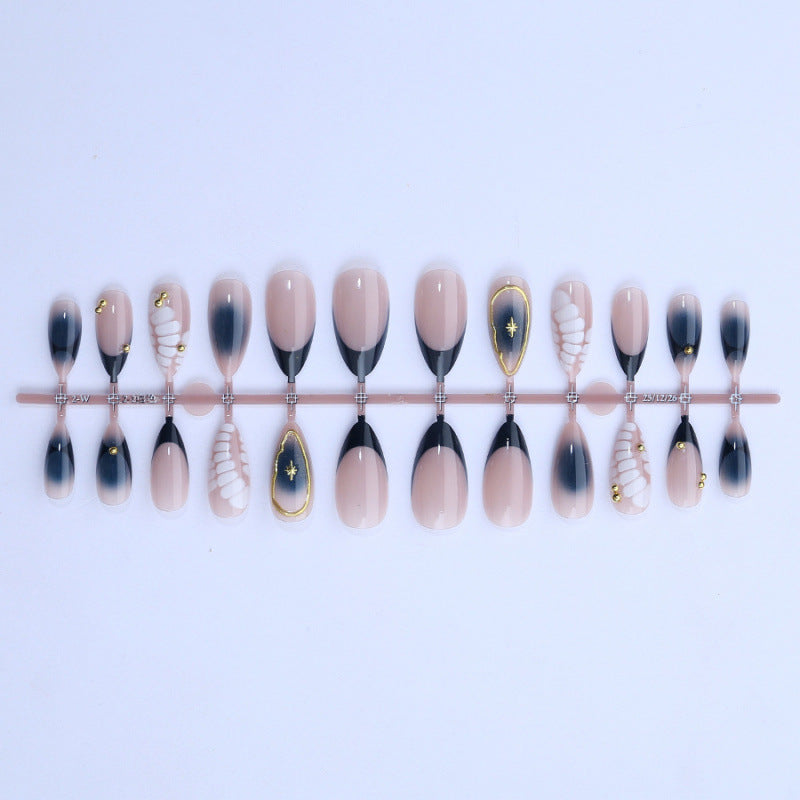 Künstlerisches Ombre Press-On Nagelset