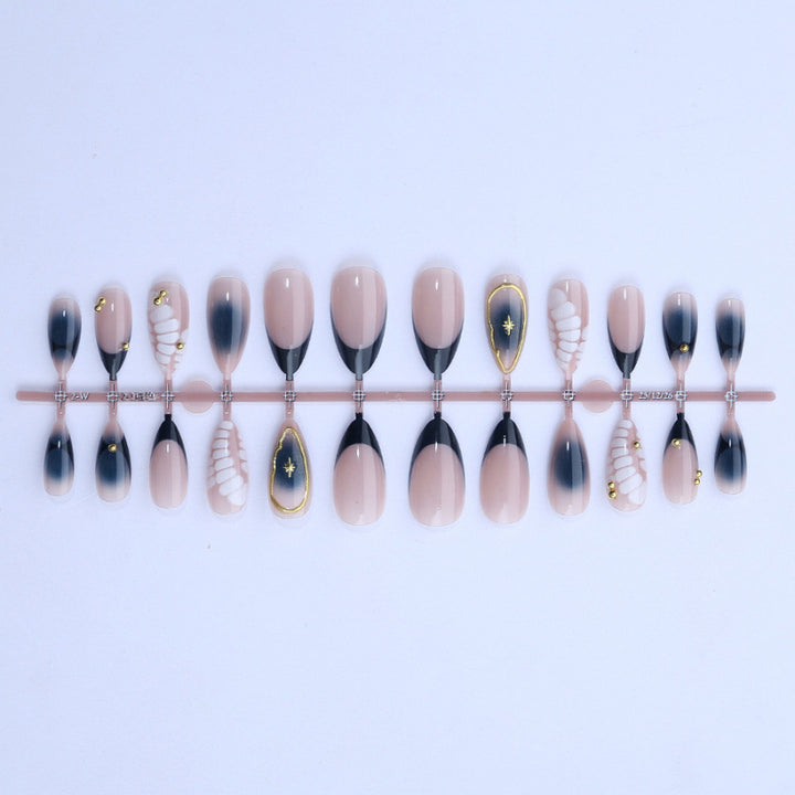 Künstlerisches Ombre Press-On Nagelset