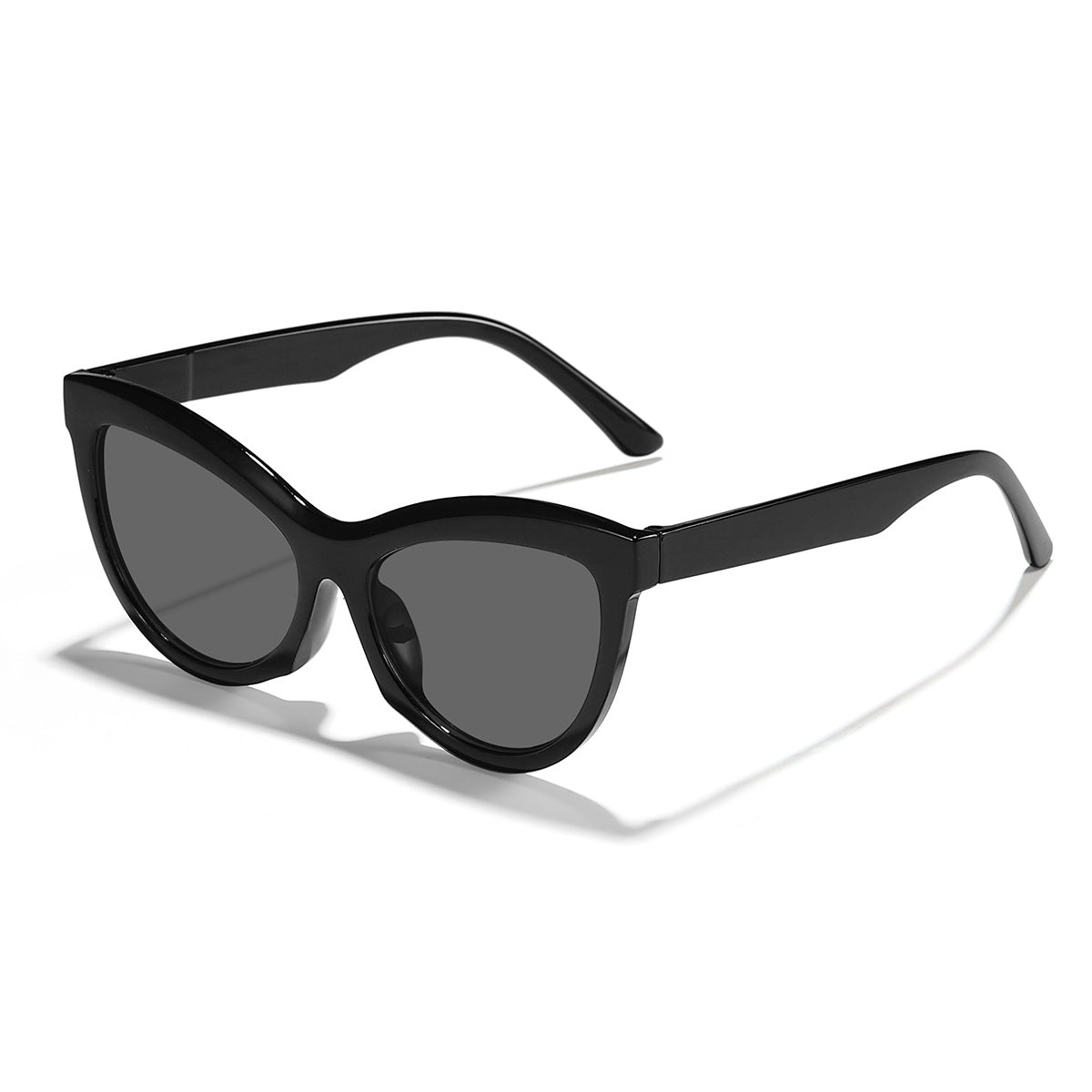 Damen trendige Schwarz-Weiß Sonnenbrille Karnz