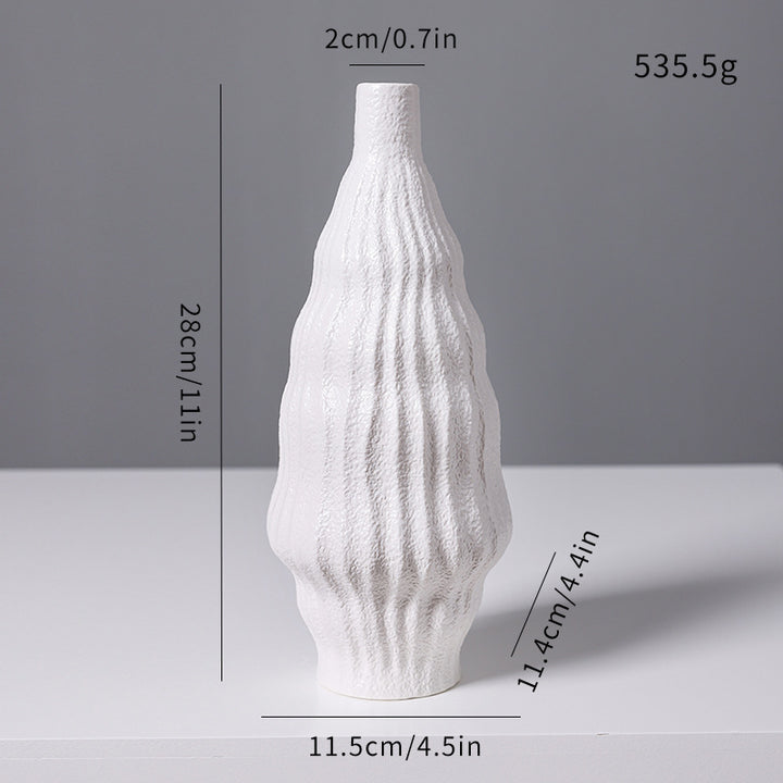 Skandinavische keramische Blumenvase