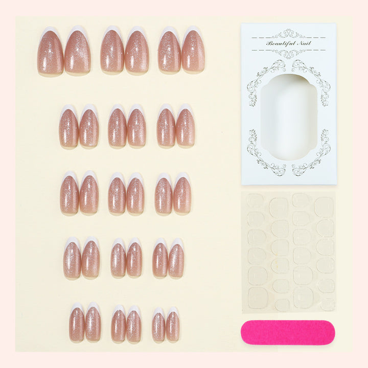 Kunstnagelset mit elegantem Glitzer-Effekt Karnz