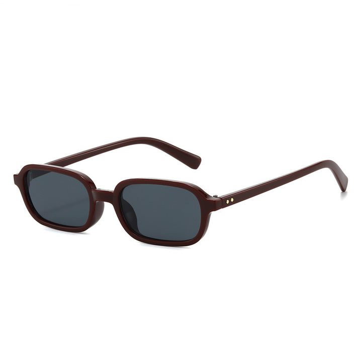 Schlanke Minimalistische Quadratische Sonnenbrille Karnz