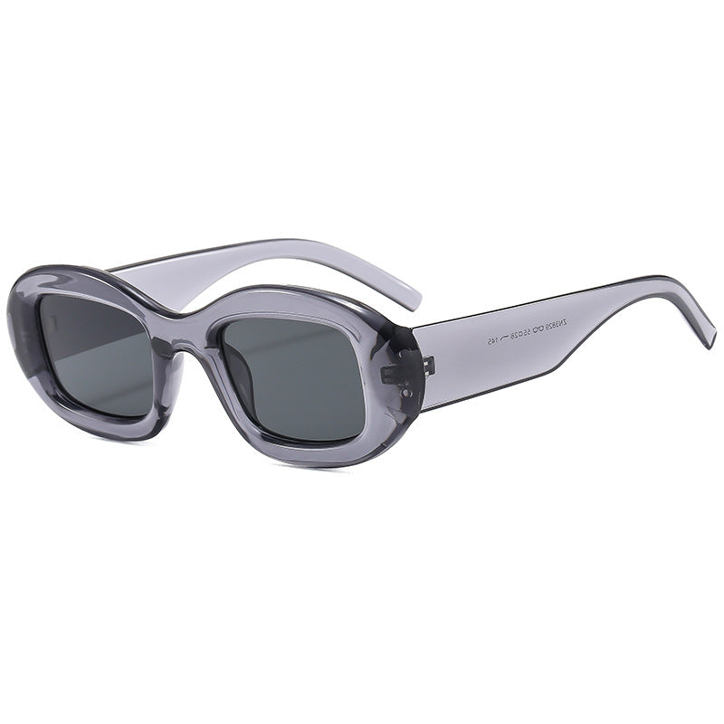 Damen Modische Sonnenbrille mit weichem, geschwungenem Rahmen Karnz