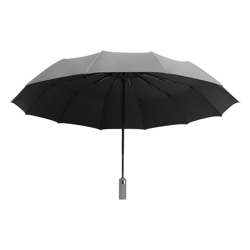 Damen automatischer Windresistenter Regenschirm mit ergonomischem Griff Karnz