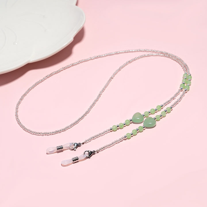 Elegante Perlen Brillen Kette Karnz