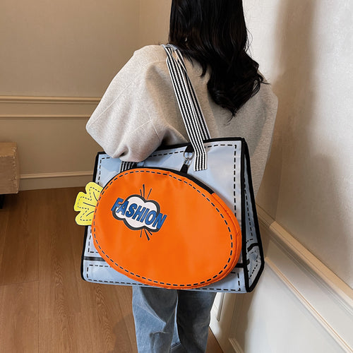 Kreative Grafikdruck-Shopper-Tasche