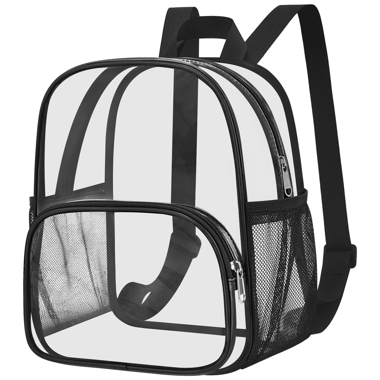 Unisex durchsichtiger Alltagsrucksack mit verstärktem Boden und atmungsaktiven Trägern Karnz