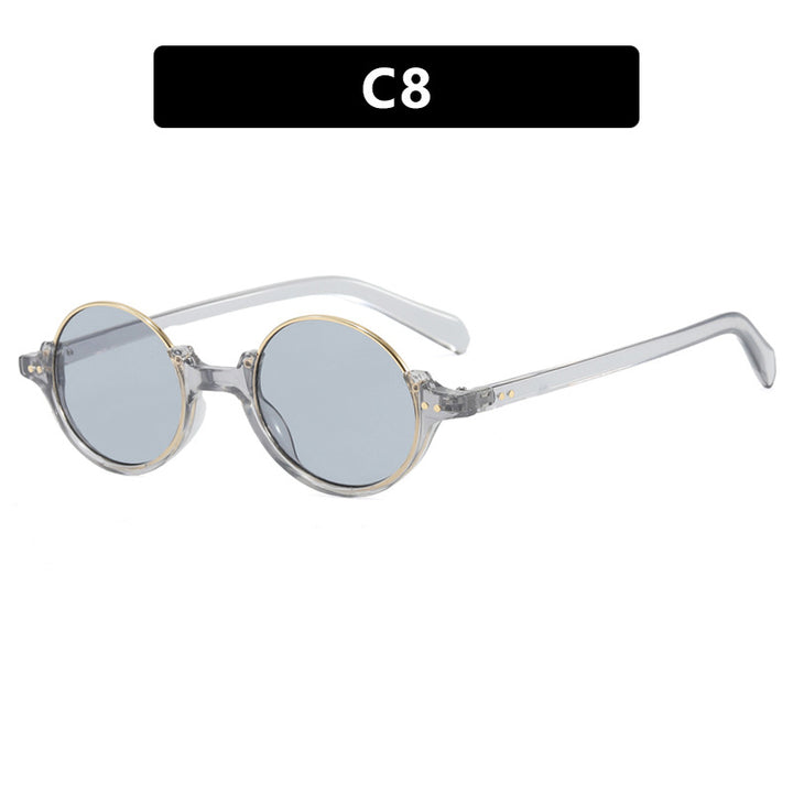 Damen runde Sonnenbrille mit elegantem Kunststoffrahmen Karnz