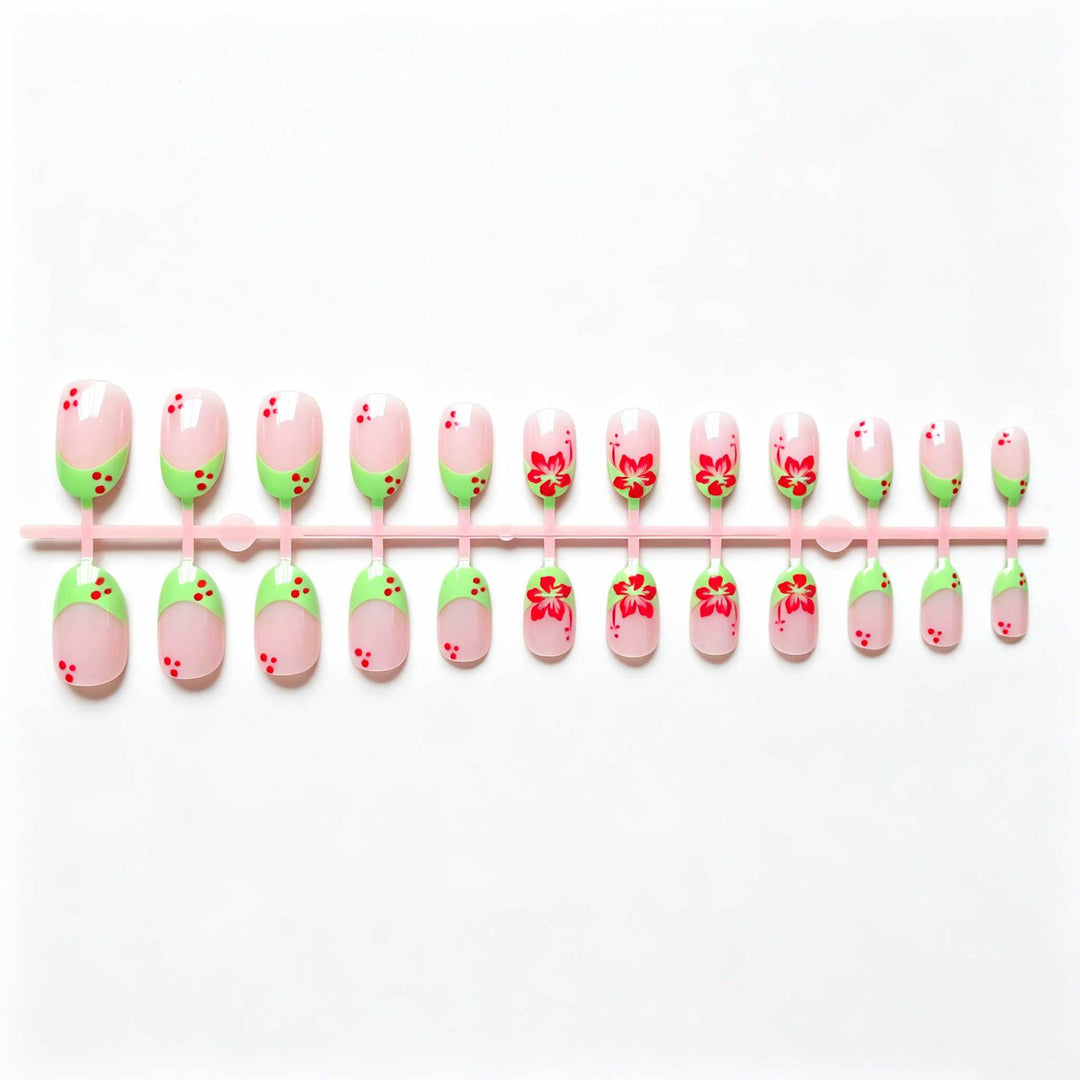 Florales Akzent Nageldesign