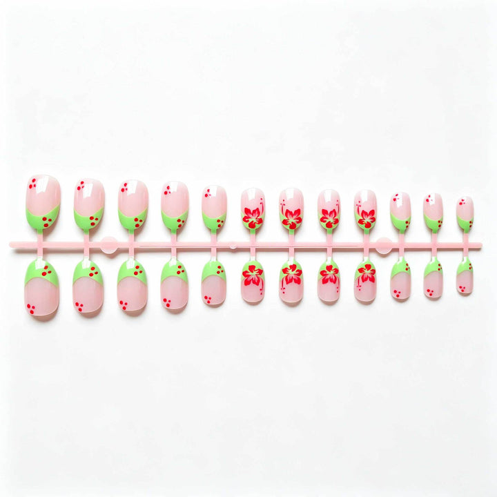 Florales Akzent Nageldesign