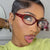 Damen modische optische Brille im eleganten Retro-Stil Karnz