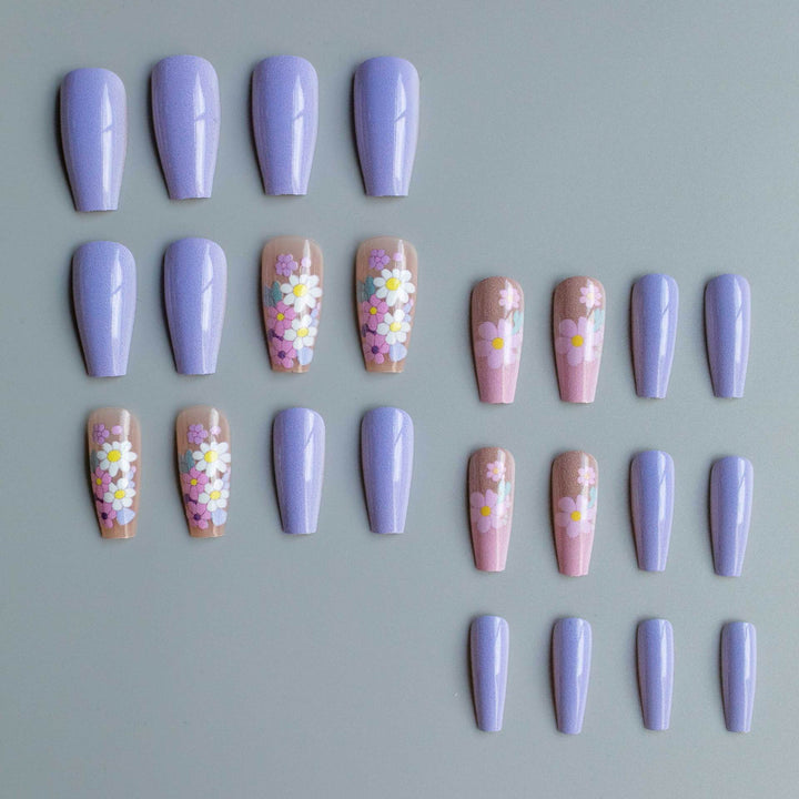 Florales Acryl-Nagelkunst-Kit
