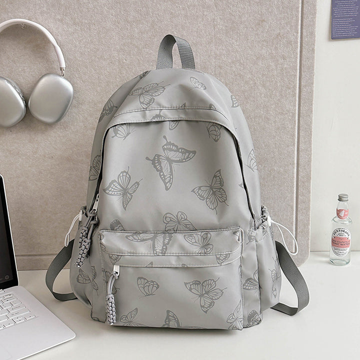 Elegante Schmetterlingsdruck Rucksack Karnz