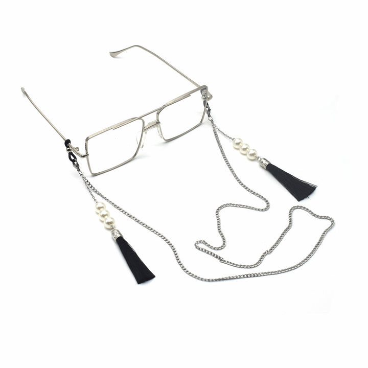 Eleganter Quaste Perlen Brillenhalter Karnz